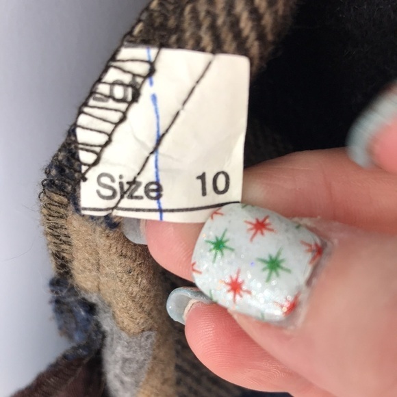 Willow Ridge Plaid Wool Blend Button Down Shacket Size 10 Vintage 1980's - Picture 6 of 11